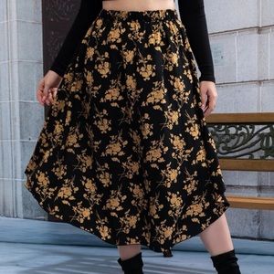 shein floral print skirt